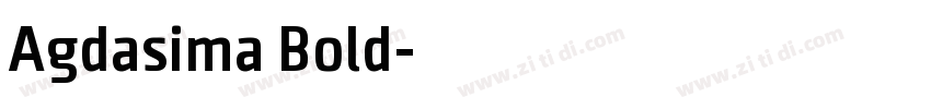 Agdasima Bold字体转换